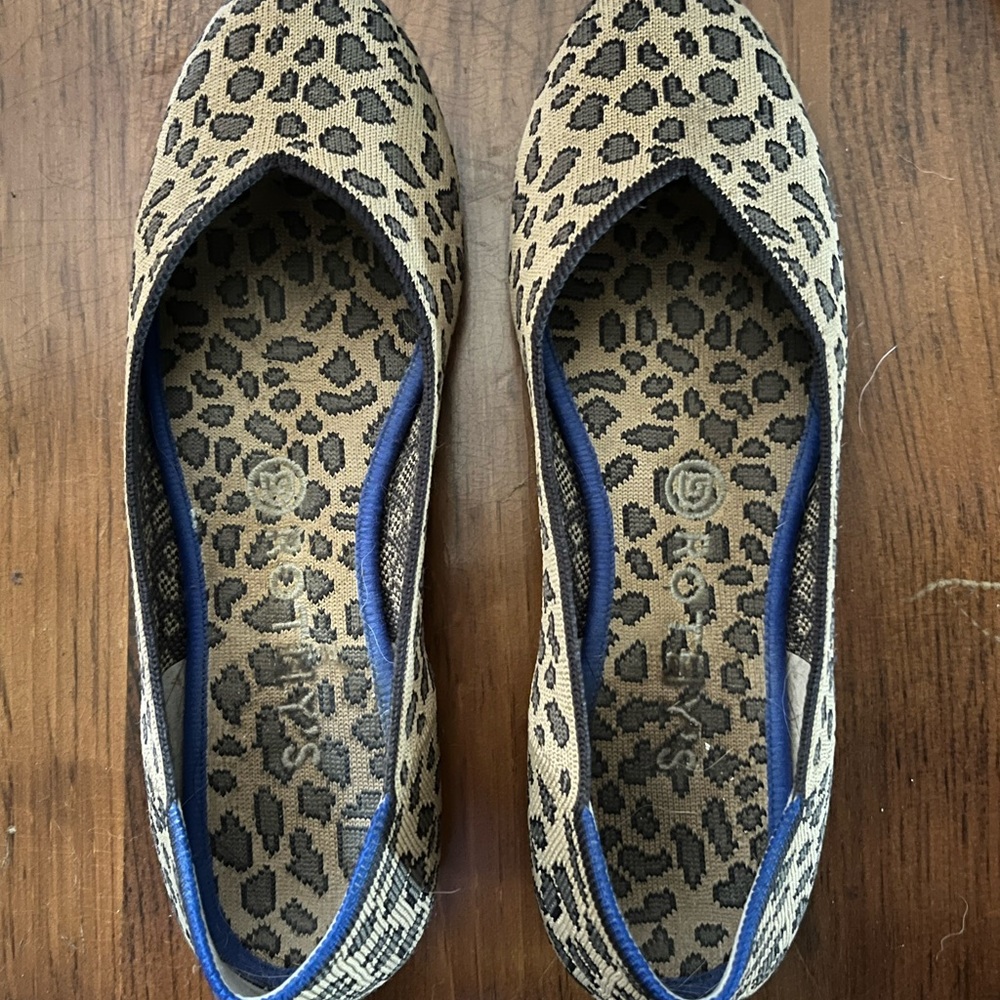 Rothys leopard flat. Size 8.5… $95. Washable shoes.